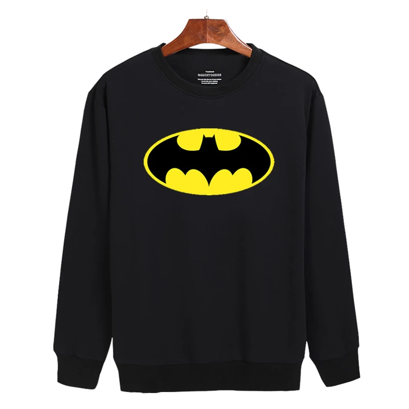 Fashion Batman Symbol 2016 Hoodies Men Hoody Sweatshirts for Classic Mens Hoodies and Sweatshirts 3xl Black/white,cotton