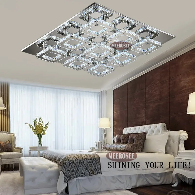 Квадратный LED кристалл потолочный светильник Освещение приспособление поверхностного монтажа Кристалл Светодиодные лампы для прихожей