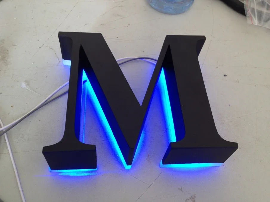 lighted channel letters metal letters