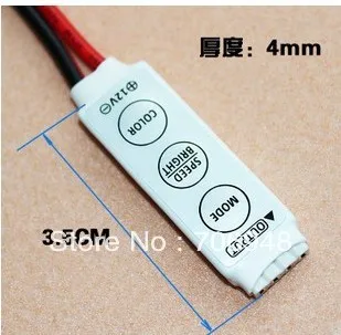 Мини Регулятор регулятора RGB 12 V 9A 3 клавиши для 5050 3528 RGB светодиодные полосы света 19 динамических режимов и 20 статических цветов
