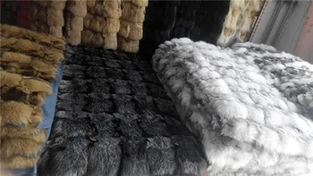 

100% Natural Real Fox Fur Plate / Wholesale Price Fox Fur Blanket