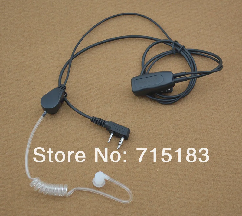 Kirisun KME-009 Air-Tube акустический наушник-микрофон с PTT для Kirisun PT5200 PT4200 PT260 PT3600 PT558 PT558S