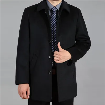 Mu Yuan Yang, весенние куртки для мужчин, повседневные куртки, пальто, однобортный и длинный пиджак, секции, шерсть, мужская одежда - Цвет: Dark Blue