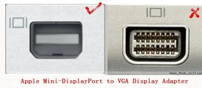 20 шт./лот. Mini displayport DP штекер в VGA кабель адаптер. Адаптер для M.A.C. Разъем M.A.C. Кабель MINI DP для VGA
