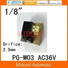 Электромагнитный клапан высокого давления pg-m03 порт 1/" bsp AC36V orifice 2.5 мм две позиции, с подкладкой нормальные Colse