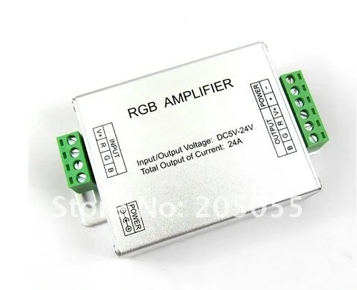 Усилитель RGB контроллер усилитель сигнала 5-24 V 24A для 3528SMD 5050SMD RGB Светодиодные полосы света