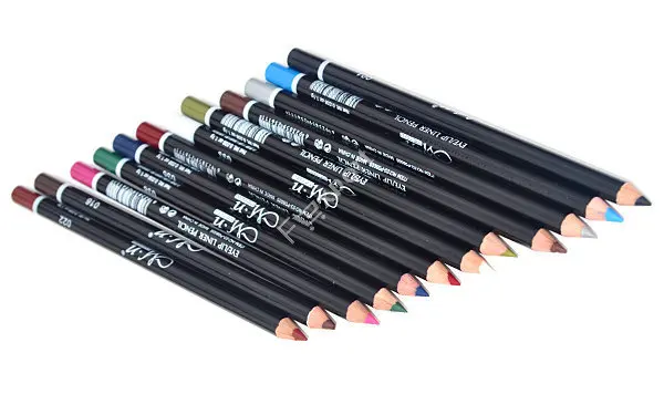 MENOW 12 Colors Eye Make Up Eyeliner Pencil Waterproof Eyebrow Beauty Pen Eye Liner Lip sticks Cosmetics Eyes Makeup