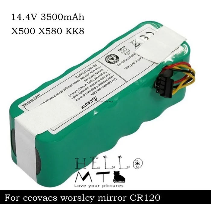 Никель-металлогидридный аккумулятор 14 4 В 3500 мАч для пылесоса Ecovacs Mirror CR120 Dibea X500 X580