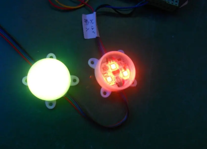 Светодиодный модуль пикселей, 3 шт. 5050 SMD с WS2801 ic; 45 мм диаметр; DC12V вход