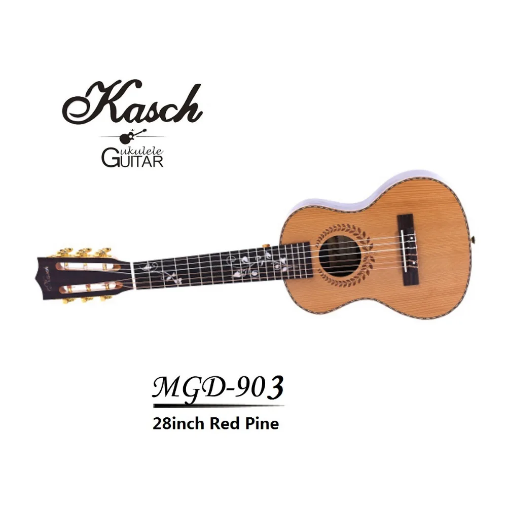 Касч MGD-903 28 дюймов 6 струн Guitalele акустическая палисандр гриф Гавайские гитары укулеле мини гитара