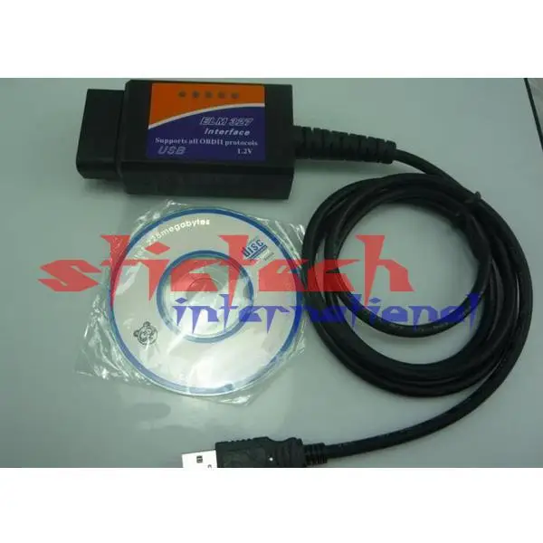 DHL или FedEx 20 шт OBD2/OBDII сканер ELM 327 v1.5 автомобильный диагностический инструмент интерфейс сканер ELM327 USB