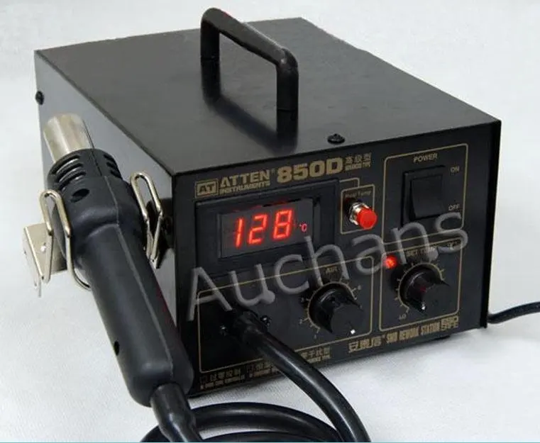 Saike 898D 2 in 1 Soldering Station Hot Air Gun+Iron