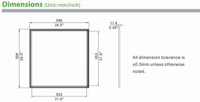 Новое поступление квадратная плоская лампа 600*600 мм 36 Вт led офисный белый панельный светильник для замены старой сетки лампы 4 шт./лот DHL