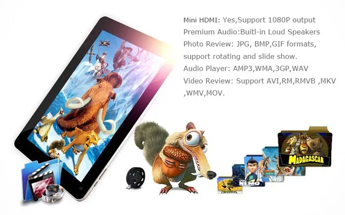 10,1 дюймов GOOGLE четырехъядерный KITKAT ANDROID 4,4 планшет считыватель для ПК BLUETOOTH 32GB HDMI