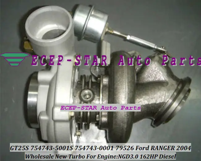GT25S 754743-5001S 754743-0001 79526 Turbo turbocharger for Ford RANGER 2004 Engine NGD3.0 162HP Diesel (2)