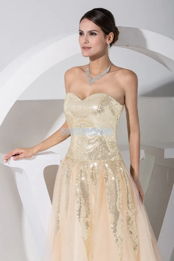 Пром платья 2013 девушка новых kim kardashian золото платье на заказ размер / цвет особый случай платье сложные 2013 длинные