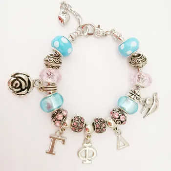 

Custom Gamma Phi Delta Sorority charm bracelet bangle Jewelry 1pc