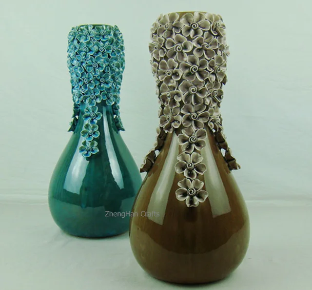 Яркая и привлекательная современная мода простая Бытовая декоративная керамическая и китайская лакированная ваза ручной работы цветок