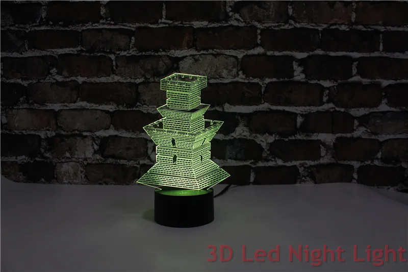 Спальня Орнамент 3D ночь светодиодные лампы с сертификатом CE и UL форт Форма