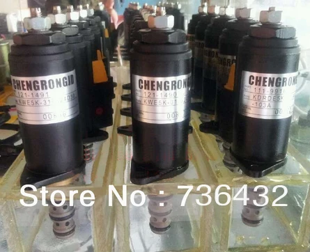 Rotating Solenoid Valve 121-1490 for excavator E320B main hydraulic pump