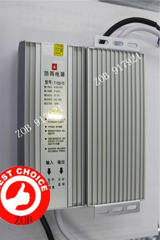 Последние LED Мощность CE CF Рош 12 В/10A 24 В/5A 120 Вт Новый непромокаемые IP30 180 -240 В переключатель мощности маленький размер и легкий вес 2 шт./лот