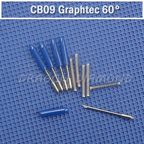 1 шт. Graphtec CB09 виниловый плоттер Стикеры держатель лезвия и 15 шт. Graphtec CB09 лезвия 30/45/60 градусов каждые 5 шт