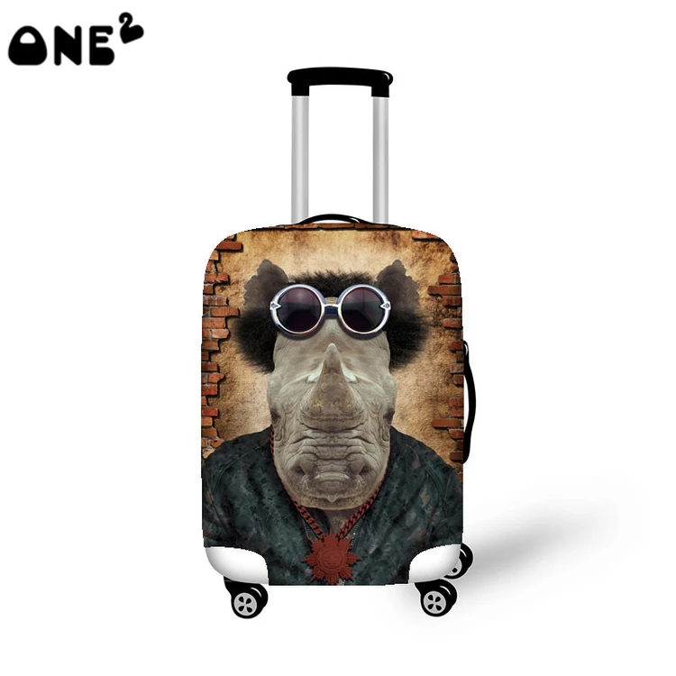 ONE2 new design hot sale cartoon pattern elastic travel luggage cover for 22 26 inch suitcase