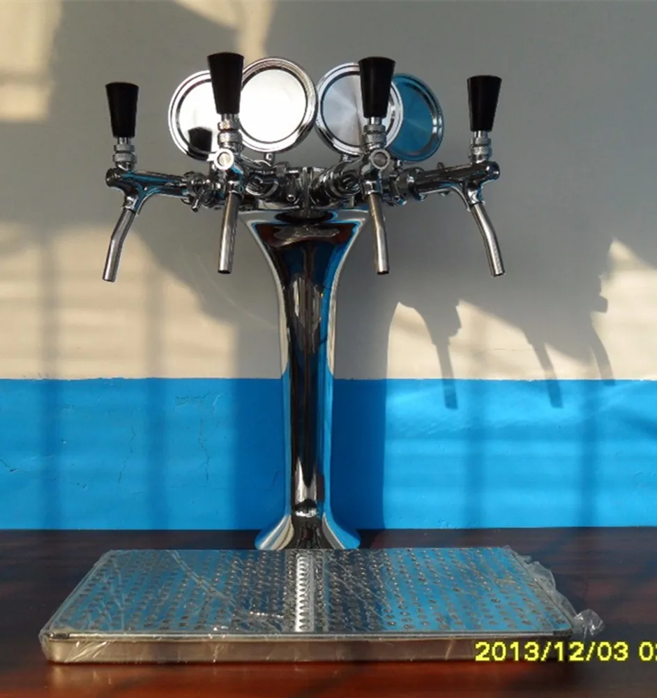 4 линейная пивная башня с пивными кранами и капельным лотком для паба|draft beer tower|beer