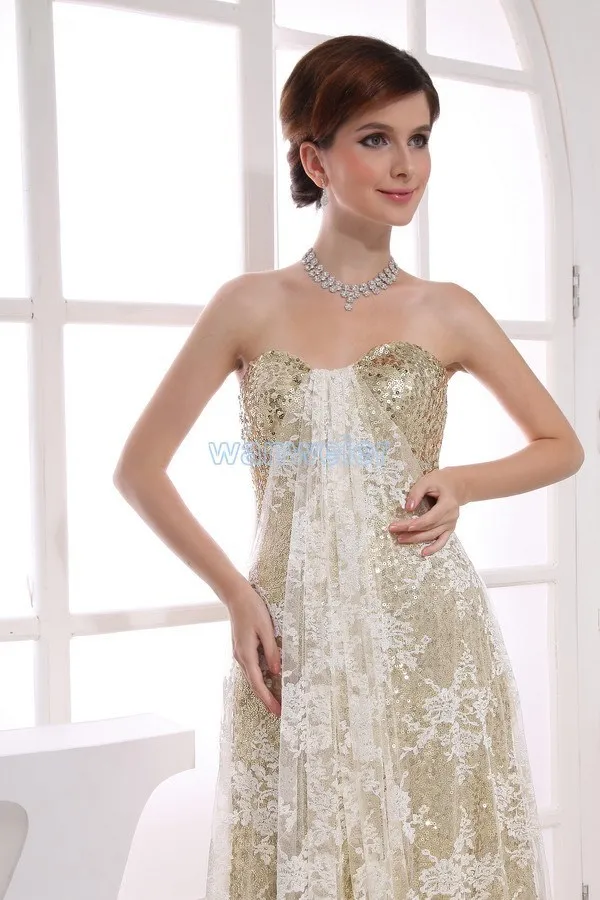 Платье vestidos formales, новинка, кружевное платье с пайетками, Золотое платье для невесты, Длинные вечерние платья для выпускного вечера, Платья для подружек невесты