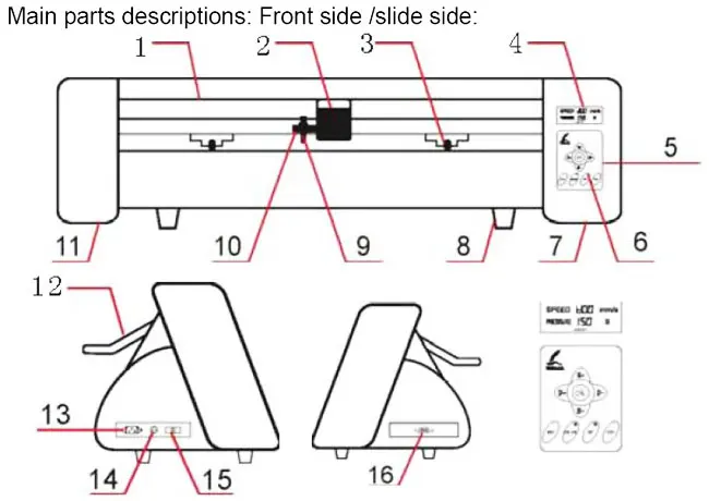 Mini Vinyl Cutter Plotter with Contour Cut Function details 2
