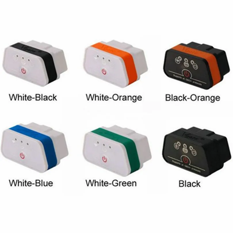 10 шт./лот Vgate iCar2 WI-FI ELM 327 OBD2 OBDII автомобиля диагностический инструмент iCar2 OBD2 сканер для Android/IOS/ ПК с розничной случае