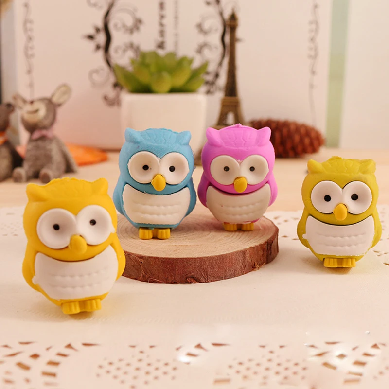 Buy New Owl Shaped Eraser Creative Stationery Learning