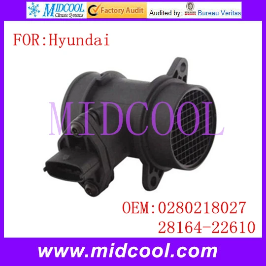 New Mass Air Flow Sensor use OE No. 0280218027 , 28164 22610 for