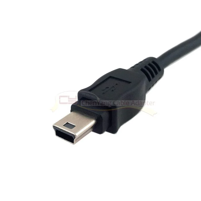 10 шт./партия cy Chenyang USB 2,0 Mini 5 Pin B type Male to USB Female OTG на Go кабель хоста черный