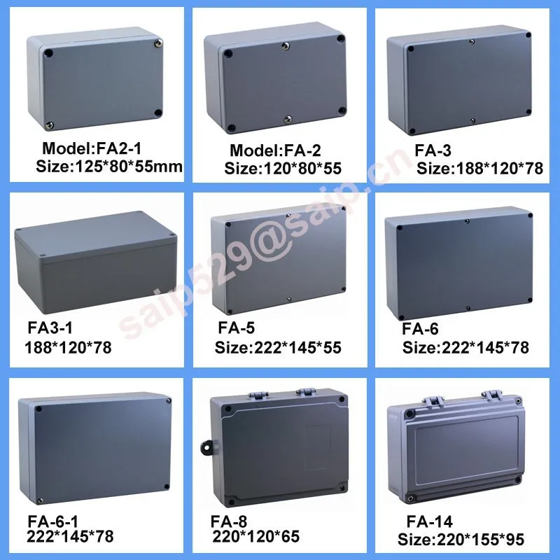 220*155*95 мм водонепроницаемый корпус из алюминия IP67 для дома Применение SP-AG-FA14
