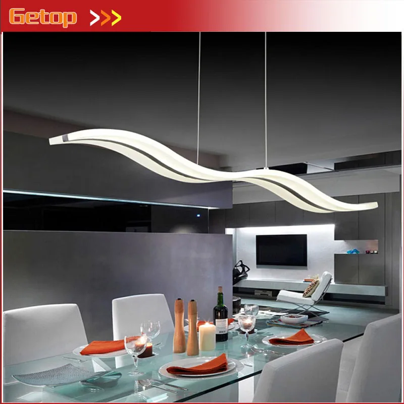 ZX современная акриловая светодиодная Подвесная лампа прямоугольная мягкая для