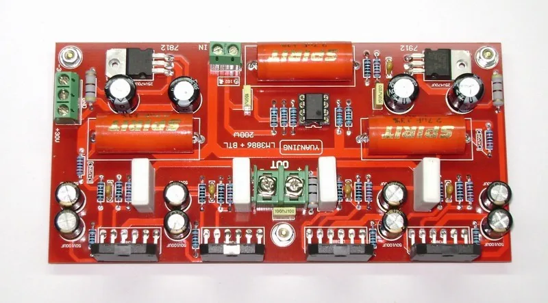 1 шт. LM3886+ NE5532 параллельная бтл 200 Вт Плата усилителя мощности