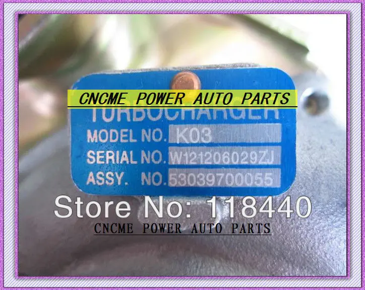 TURBO K03 53039700055 53039880055 турбины турбонагнетатель для NISSAN Interstar для Рено мастер уплотнительное кольцо для Опель G9U G9U720 2.5L