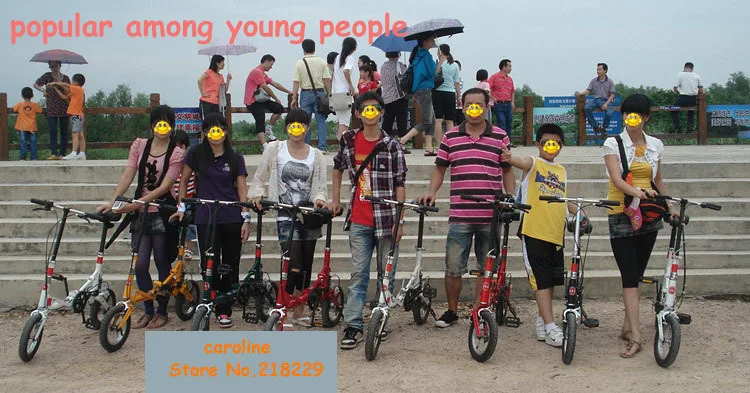 Flash Deal to Russian arrived 18-35 days! 12 inch 14inch mini/free folding bike/subway transit vehicles black white red blue 23
