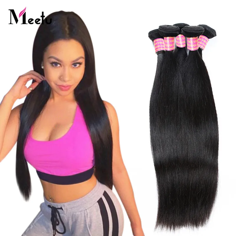 

7A Indian Virgin Hair Straight 4 Bundles 100g Deals 8"-28" Cheap Unprocessed Virgin Straight Human Hair Weave Soft Indian Hair