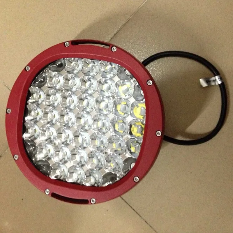 Супер яркий DC 10-30 V Красный Черный точечный прожектор " 111 w круглый для c r e led дальнего света для 4x4 4WD внедорожный Авто Грузовик Lantsun