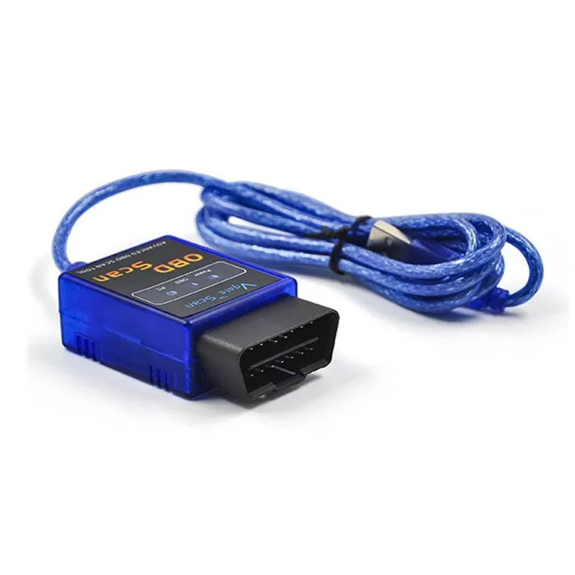 50 шт./лот DHL Мини USB ELM327 OBD2 Автомобильный сканер Диагностический интерфейс obd-ii с высокое качество