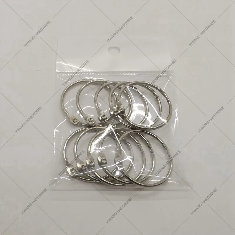 Manufacturer direct Aliexpress sales well nickel plating calendar circle binder ring for office collection 10pcs/package O ring