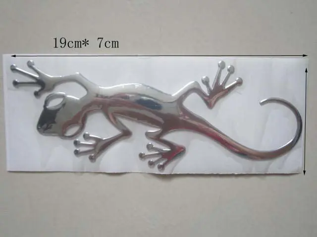 50 шт./лот) 3D ПВХ большой Размеры Gecko Наклейки для автомобиля наклейки стайлинга автомобилей