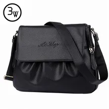 Frauen des echten Leders Handtaschen 2016 Designer Marke Vintage Crossbody Schulter Damen Taschen Umhängetasche Schwarz Blau Khaki
