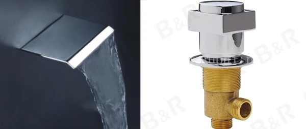 Водопад кран три комплекта в простом стиле настенный смеситель для раковины кран для ванны кран для воды смеситель краны современные краны LT-301B
