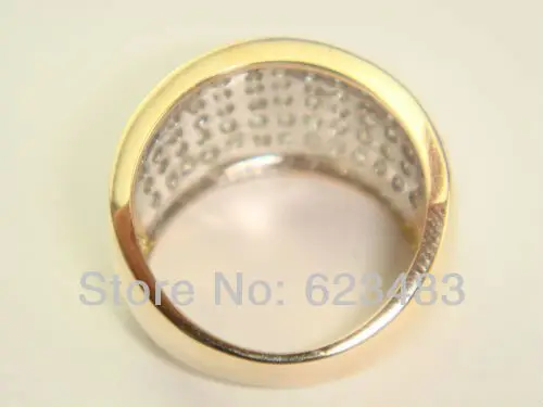 Новые 14 К желтого золота с бриллиантами 1.00ct кольцо