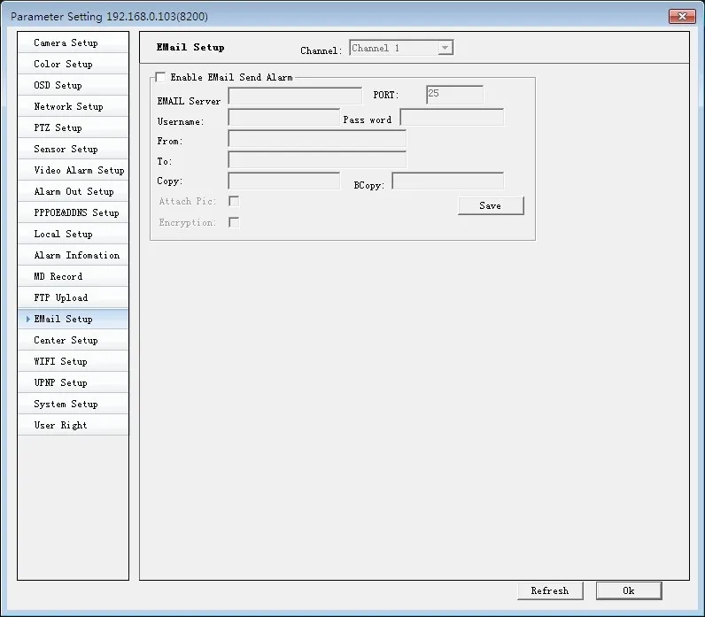Email setup