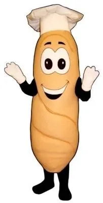 Еда тема карнавал костюм талисмана французский breadie маскарадный Mascot-костюм наряд костюм кунг-фу панды карнавальный Косплей костюмы SW886