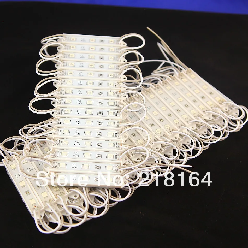 SMD 3528 3 светодиодный модули желтый/зеленый/красный/синий/белый/теплый белый Водонепроницаемый IP65 DC12V светодиодный свет 1000 шт